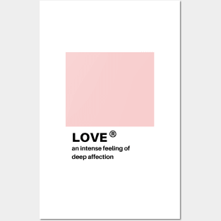 love pantone swatch Posters and Art